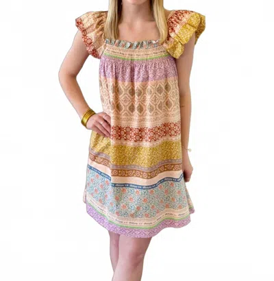 Aureum Addie Mini Dress In Floral Paisley In Multi