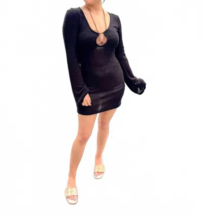 Cotton Candy La Cover Up Dress In Black In Brown