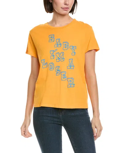 Mother The Lil Goodie Goodie T-shirt In Yellow