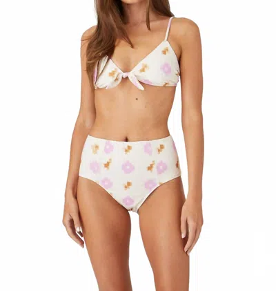 Xirena Serena Bikini Bottom In Lilac Ikat In White