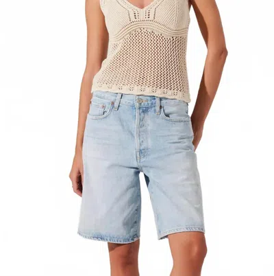 Astr Kalaya Crochet Knit Top In Natural In Nude