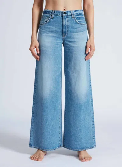 Askk Ny Atomic Wide Leg Pants In Blue In Blue