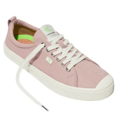 Cariuma Oca Low Sneakers Womens Rose Canvas Lace Up Lifestyle Shoes Gal2081 In Multi