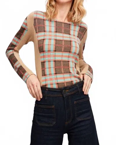 Aldo Martins Noisy Sweater In Plaid In Brown