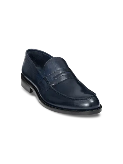 Paul Fredrick Eric Penny Loafer In Blue