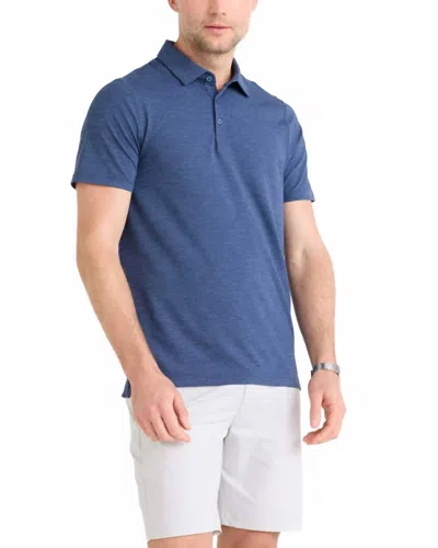 Saxx Droptemp All Day Cooling Polo In Blue In Blue