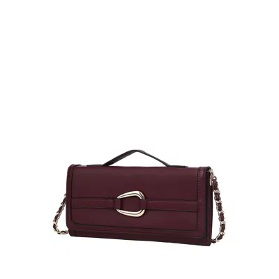 Mkf Collection By Mia K Arlena Women's Crossbody Bag By Mia K In Burgundy