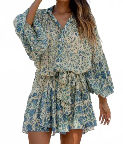 Miss June Paris Cordelia Mini Dress In Blue In Blue