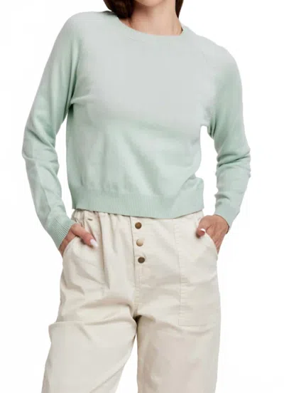 Another Love Maritza Crewneck Raglan Sweater In Aquamarine In Blue