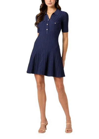 Shoshanna Antonia Mini Dress In Navy In Blue
