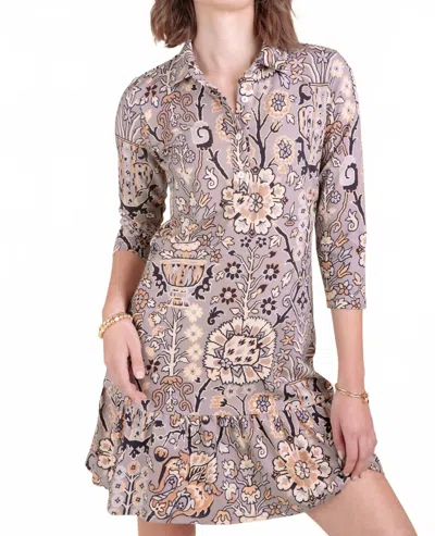 Spartina 449 Joelle Mini Dress In Guerard Estate Stone In Multi