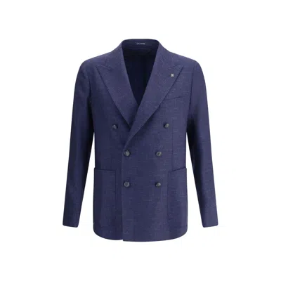 Tagliatore Double-breasted Blazer In Multi
