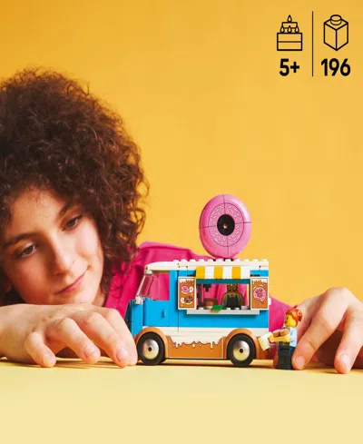 Lego City Donut Truck Building Toy 60452, 196 Pieces In Multi