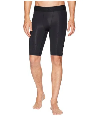 2xu Force Compression Shorts Men's Black Elastic Waist Performance Nwo111 In Brown