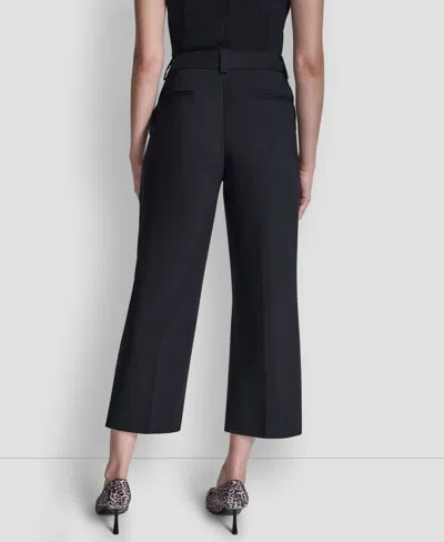 Dkny Women's Pintuck Straight Fit Pants In Black