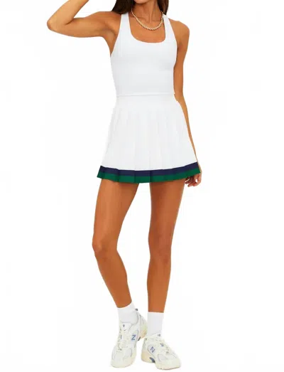 Beach Riot Irina Skirt With Built In Pockets In Racquet Club In White