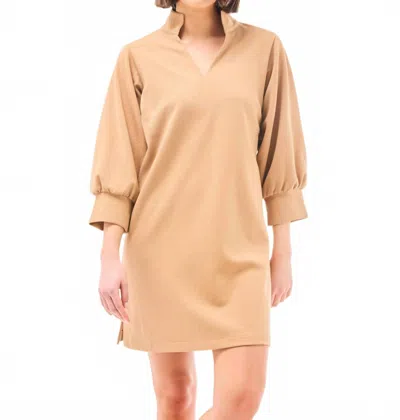 Mary Square Hadley Mini Dress In Latte In Neutral