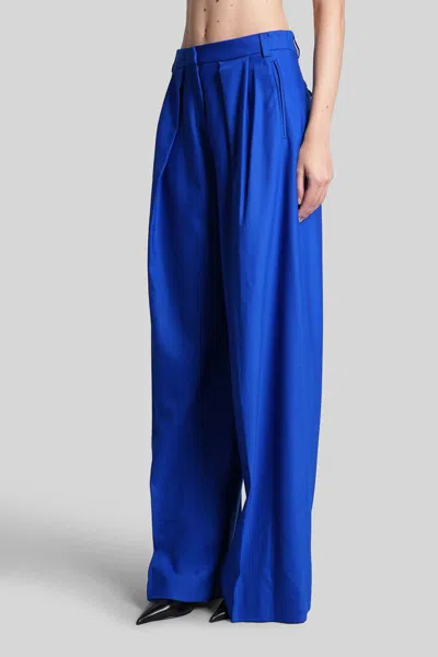 David Koma Pants In Blue