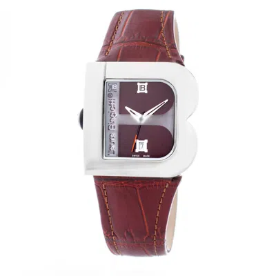 Laura Biagiotti Leather Dress Women's Watch In Brown