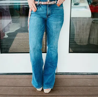 Kut From The Kloth Ana Flare Jean In Blue In Blue