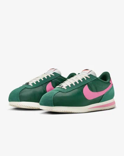 Nike Cortez If1764-300 Sneakers Womens Fir Sail Pinksicle Trainer Shoes Tf7999 In Green