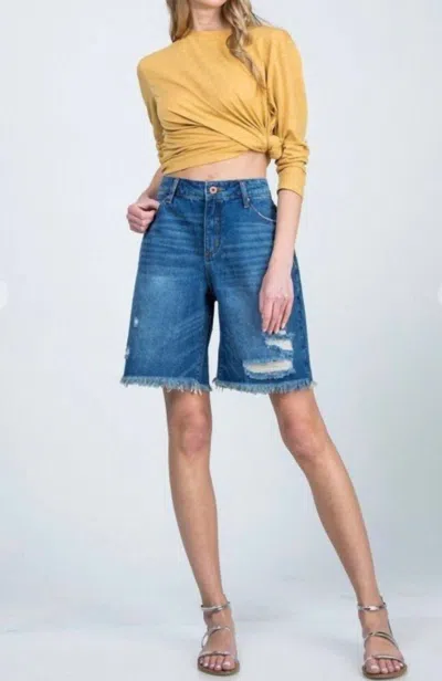 Special A Terrasini Bermuda Shorts In Denim Blue In Blue
