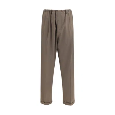 Magliano Brown Polyester Casual Pants In Brown