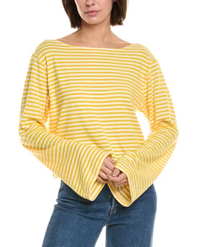 Mother Denim The Skipper Bell In Yellow