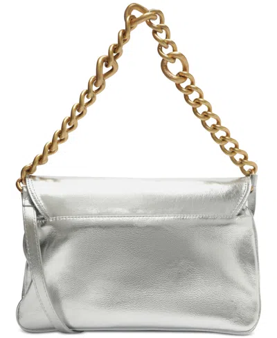 Arezzo Ivy Large Leather Crossbody In White
