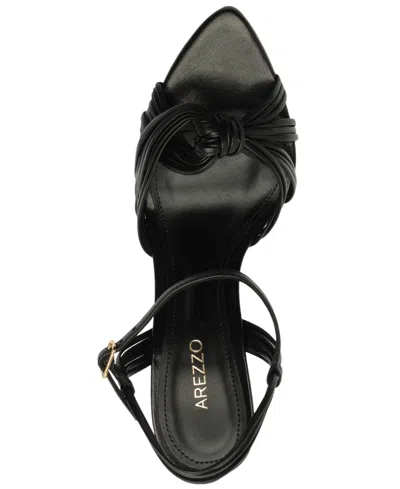 Arezzo Rosalie Slingback Pointed Toe Sandal In Black