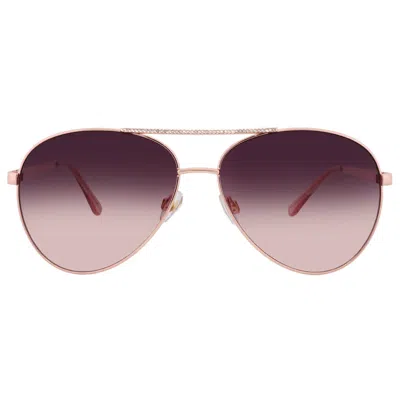 Nine West 39361rnj653 Brown Pilot Ladies Sunglasses 10270089.lts Rsgld In Brown