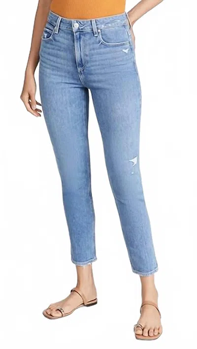 Paige Sarah Slim Jean In Capulet Destructed In Blue
