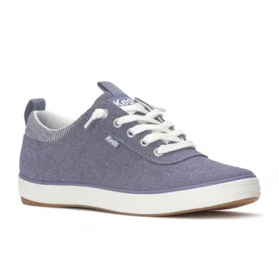 Keds Women's Center Iii Chambray Slip On Canvas Sneakers In Gray