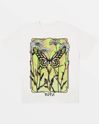 Rvca Women's Baggie Organic Tee In White In White