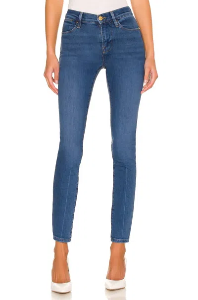 Frame High Skinny Jeans In Hart In Blue