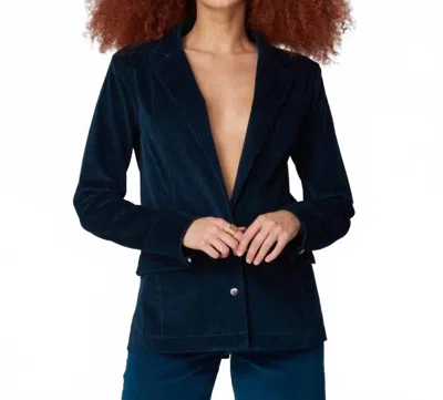 Lola Jeans Monaco Corduroy Blazer In Ensign Blue In Blue
