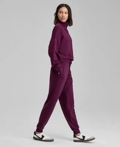 And Now This And Now Women's Cozy Scuba Quarter-zip Sweatshirt, Macy's Exclusive