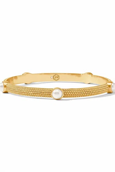 Julie Vos Women's Cabochon Bangle In Pearl In Sand