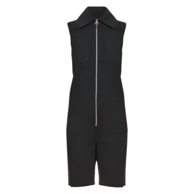 Ferragamo Women's Organic Cotton Jumpsuit In Black In Black