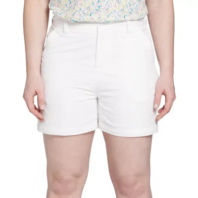 Walter Hagen Clubhouse Traditional 7 Shorts Women's White Seersucker Srt436 In White