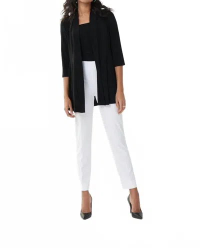 Joseph Ribkoff Flowy Open Front Cardigan In Black In Black