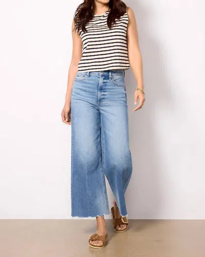 Pistola Lana Crop Wide Leg Jeans In Rhythm Vintage In Multi