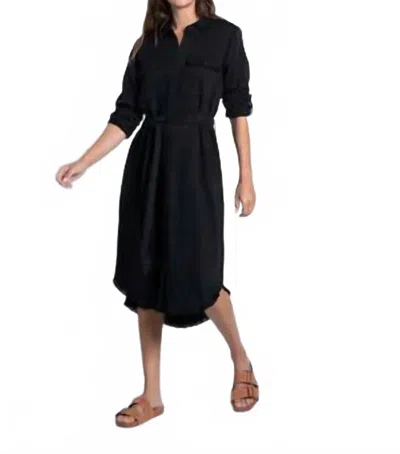 Thread & Supply Bobbie Midi Dress In Black In Black