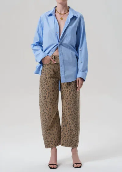 Citizen Of Humanity Miro Relaxed Jeans In Natural Cheetah In Blue