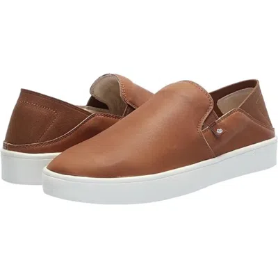 Spenco Saylor Sneakers Women's Saddle Leather Slip On Casual Shoes Gal1164 In Brown