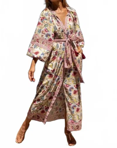 Miss June Paris Adriana Long Dress In Multi In Multi