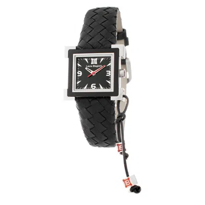 Laura Biagiotti Leather Dress Women's Watch In Black
