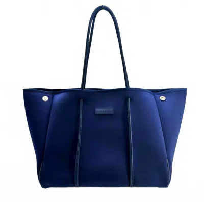 Parker And Hyde Women's Neoprene Tote Bag In Navy In Blue