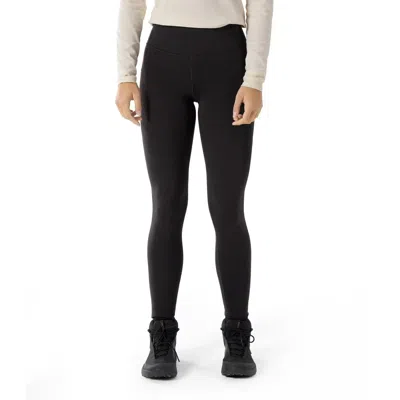Arc'teryx Essent Warm Legging Women's Black Nylon Stretch High-rise Gbo897 In Black