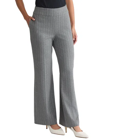 Jones New York Petite Pull On Wide Leg Pants In Gray